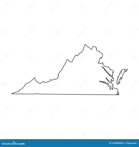 Virginia Outline Map Stock Photo | CartoonDealer.com #130697496