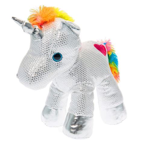 Limited Edition Silver Rainbow Unicorn Plush Toy | Unicorn goals! This ...