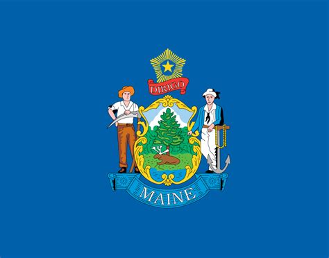 Maine Flag (Flag of Maine) - US State