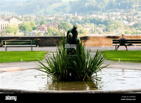 Rose Garden Statue - Bern - Switzerland Stock Photo - Alamy