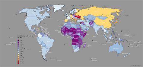 World Population Growth Map - Cherye Bette-Ann