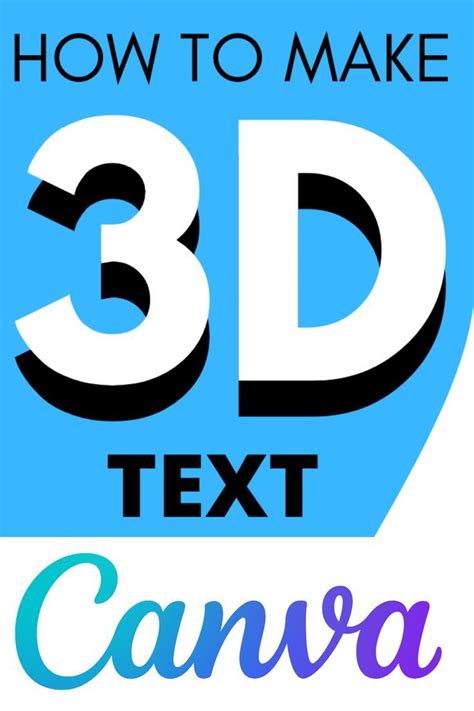 How to make 3d text in canva – Artofit