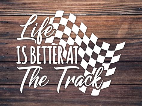 Drag Racing Decal Car Cup Vinyl Decal / Track Life Sticker / - Etsy | Racing quotes, Racing ...