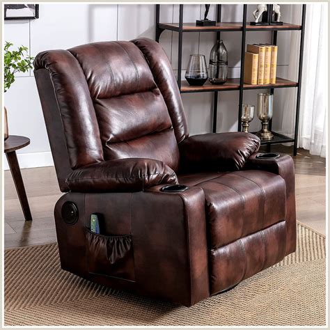 ComHoma Massage Recliner Chair with Speaker Pu Leather Home Theater ...