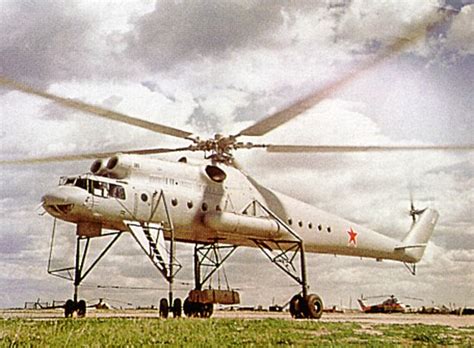 Mil Mi-10 helicopter - development history, photos, technical data