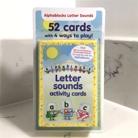 CBEEBIES ALPHABLOCKS PHONICS Letter Sounds Activity Cards - Home Schooling EUR 9,04 - PicClick IT