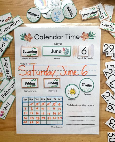 Circle Time Calendar, Preschool Calendar, Circle Time Calendar, Morning ...