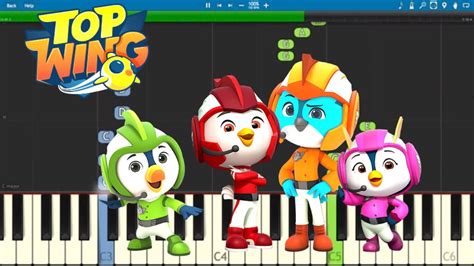 Top Wing Theme Song - EASY Piano Tutorial - YouTube