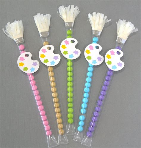 Paint Brush Candy Favors Set of 10 Art Party Favors Paint - Etsy | Art ...