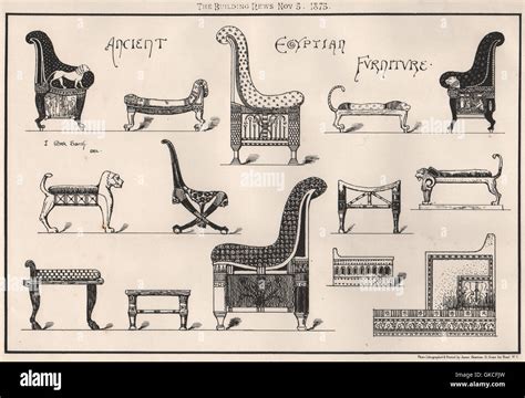 Ancient egyptian furniture hi-res stock photography and images - Alamy