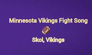 Minnesota Vikings Fight Song - Skol, Vikings Mp3 Download