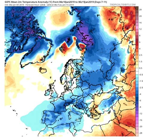 Latest model guidance for mid/late January winter weather across Europe ...