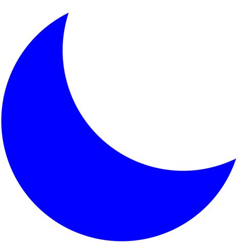 Blue Moon Crescent Clip Art Clipart Blue Crescent Moon Hd Png | Images ...