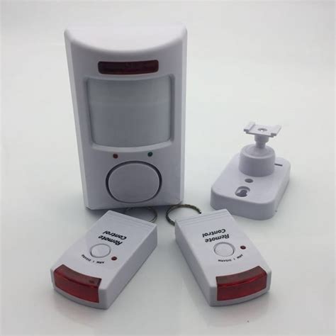 Wireless Motion Sensor Alarm Security Detector Indoor Outdoor Wall ...