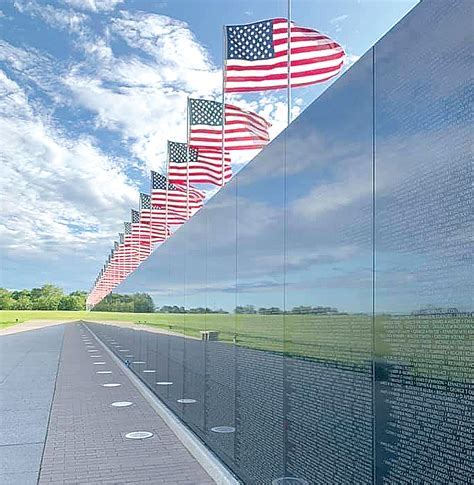 Exact replica of the Vietnam memorial wall is located in Perryville