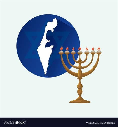 Israel design culture isolated Royalty Free Vector Image