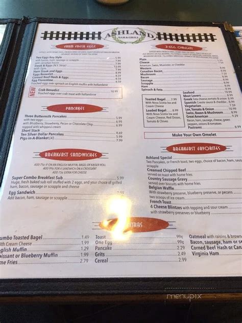 Menu of Ashland Cafe in Cockeysville, MD 21030