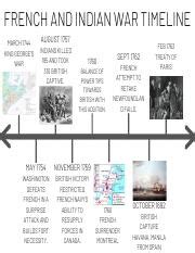 French and Indian War Timeline.pdf - FRENCH AND INDIAN WAR TIMELINE MARCH 1744 KING GEORGE'S WAR ...