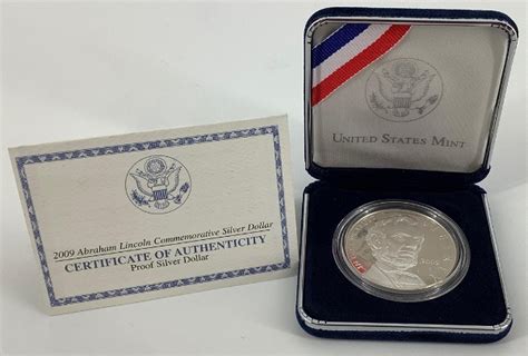 Abraham Lincoln Commemorative U.s. Silver Dollar Coin