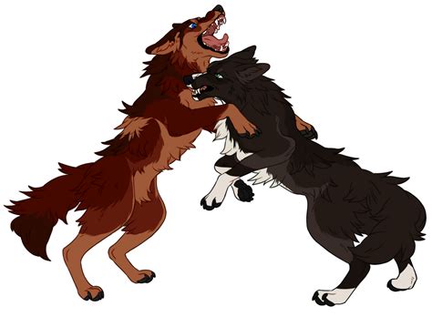 Fighting Wolves by suroxen on DeviantArt