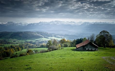 Himalayan mountains seen from green hill hd wallpaper ~ The Wallpaper ...