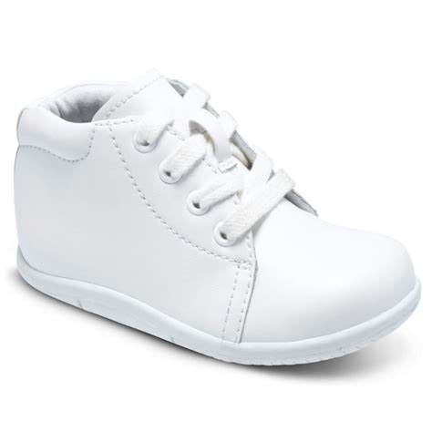 Stride Rite Kid's Elliot SRTech White Leather | Laurie's Shoes