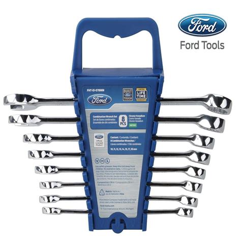 Metric Combination Wrench Set (8-Piece) Chrome vanadium FORD TOOLS 6928026418590 | eBay