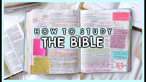 How To Study The Bible Effectively For Beginners - Study Poster