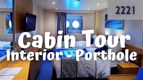 CARNIVAL RADIANCE INTERIOR PORTHOLE CABIN TOUR | STATEROOM 2221 ...