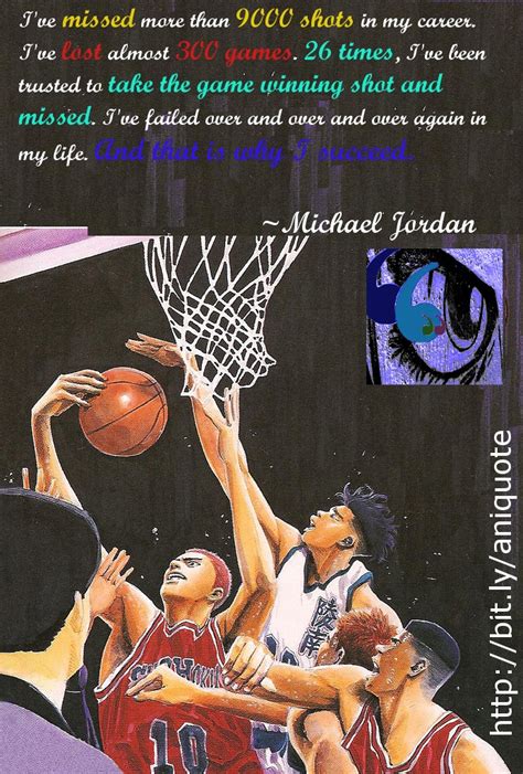 Slam Dunk Anime Series with Quote From Michael Jordan | Slam dunk anime ...