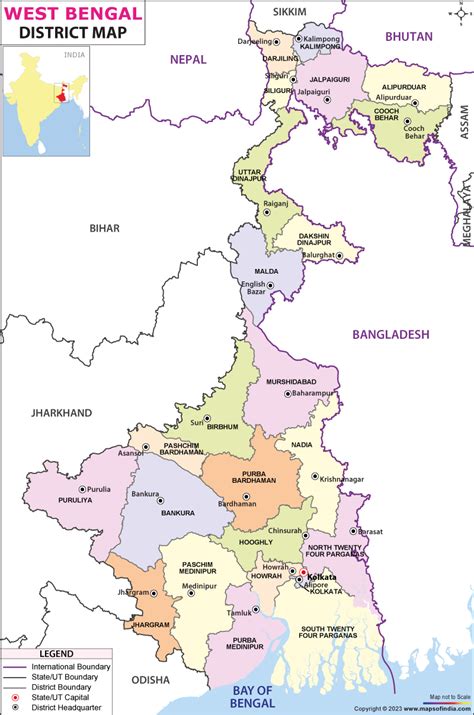 Wb Map District Wise - Vanda Jackelyn