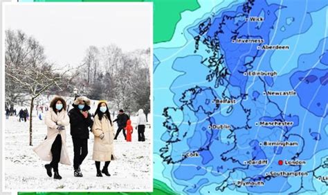 UK winter forecast: Snow to hit England in DAYS as maps show Polar ...