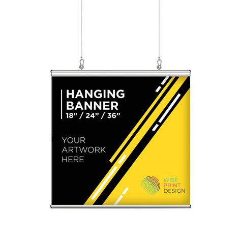 Hanging Banner - Wise Print & Design Shop