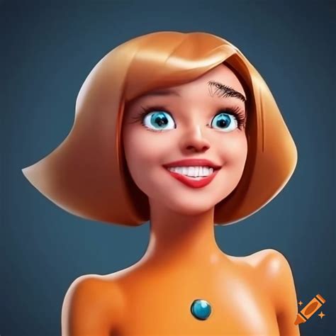 Realistic fan art portrait of a smiling totally spies character