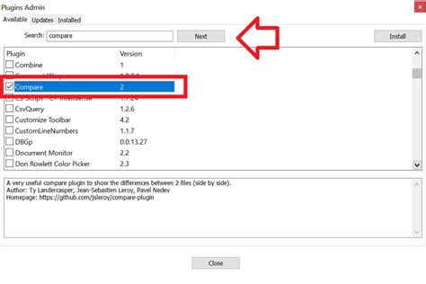 Notepad++ compare plugin git - pagops