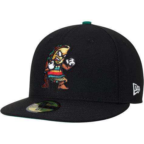 New Era Fresno Grizzlies Black Tacos Authentic Collection On-Field ...