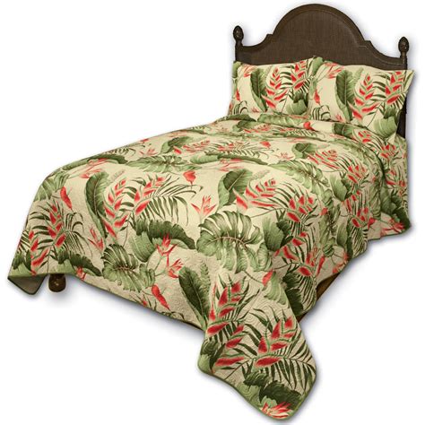 Hi Kalama Collection Hawaiian Fabric Queen Hawaiian Flower Bedding, 1 Each - Walmart.com