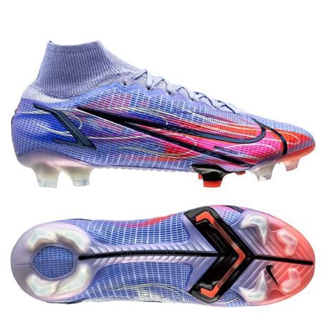 Nike Mercurial Superfly 8 Elite FG KM Flames - Lila/Silber | www.unisportstore.at