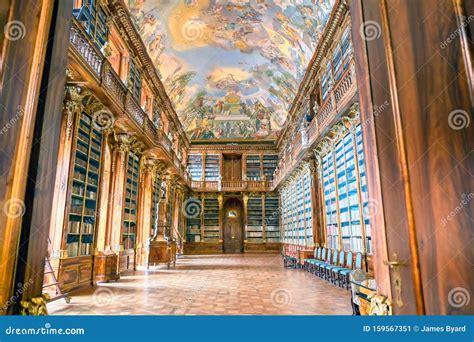 The Library at the Strahov Monastery Located in Strahov, Prague, Czech Republic Editorial Photo ...