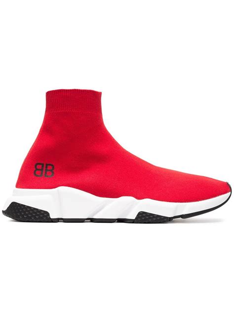 Balenciaga Red Speed Low sneakers | House of Luxuriness in 2021 ...