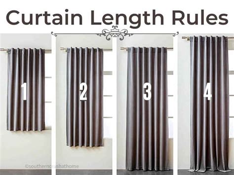 How Long Should My Curtains Be? Curtain Length Rules - Southern Crush at Home