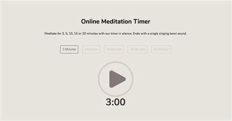 FREE Online Meditation Timer