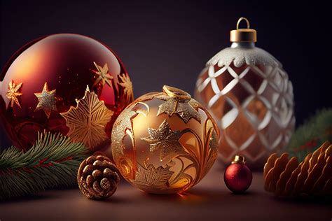 Christmas ornaments background wallpaper