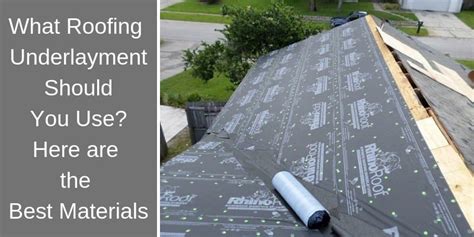 What Roofing Underlayment Should I Use? Best Materials Pros&Cons - Decorator Advice