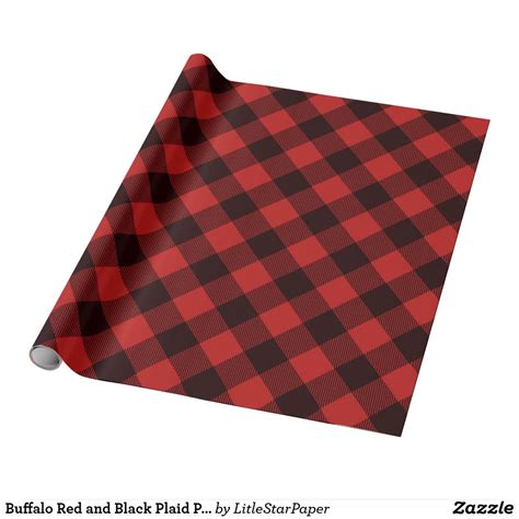 Buffalo Red and Black Plaid Pattern Christmas | Unique gift wrapping ...