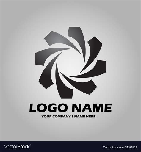 Logo black Royalty Free Vector Image - VectorStock