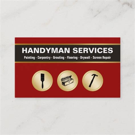 Handyman Business Cards | Zazzle.com