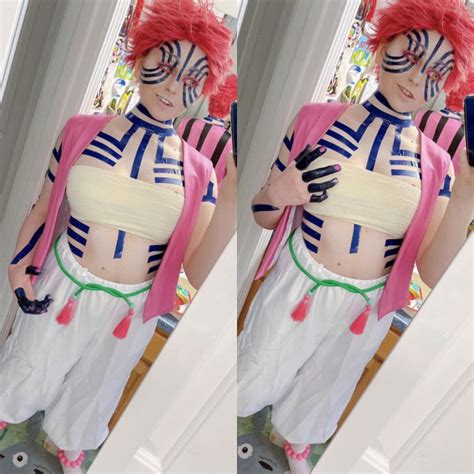 Demon Slayer Akaza Costume - Akaza Cosplay | Costume Party World