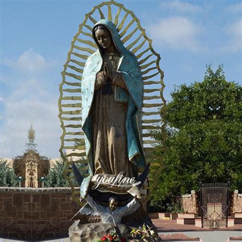 Bronze Cast Our Lady of Guadalupe Statue Outdoor - YouFine Sculpture