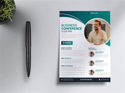 Conference Flyer Template by Rabiul Alam on Dribbble